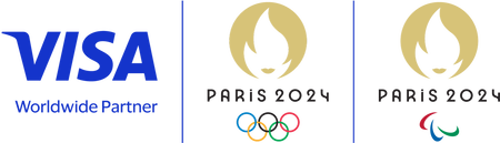 Visa Worldwide Partner and Paris 2024 Olympics logo lockup